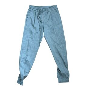 SUITSUPPLY Ames Pleat Pure Wool Italian Gray Jogger Pants, Size 44/ Small *FLAW*